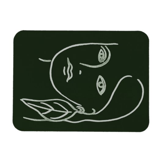 Malachite Portrait Magnet (Horizontal)