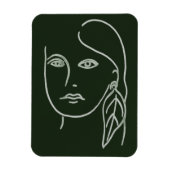 Malachite Portrait Magnet (Vertikal)