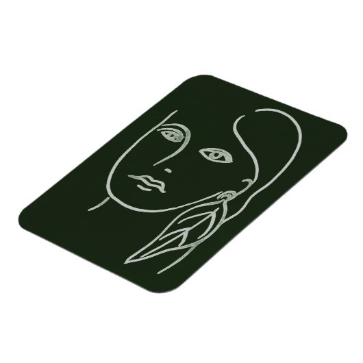 Malachite Portrait Magnet (Linke Seite)