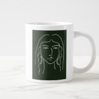 Malachite Portrait mit langer Haare