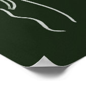 Malachite Portrait mit langer Haare Poster (Ecke)