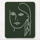 Malachite Portrait Mousepad (Vorne)
