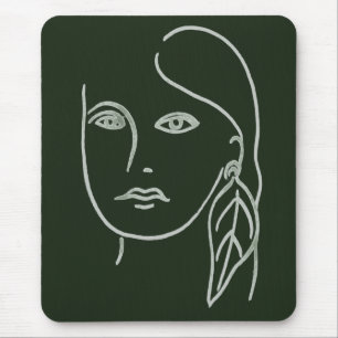 Malachite Portrait Mousepad