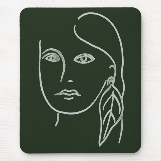 Malachite Portrait Mousepad (Vorne)