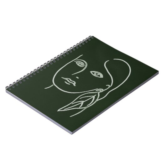 Malachite Portrait Notizblock (Linke Seite)