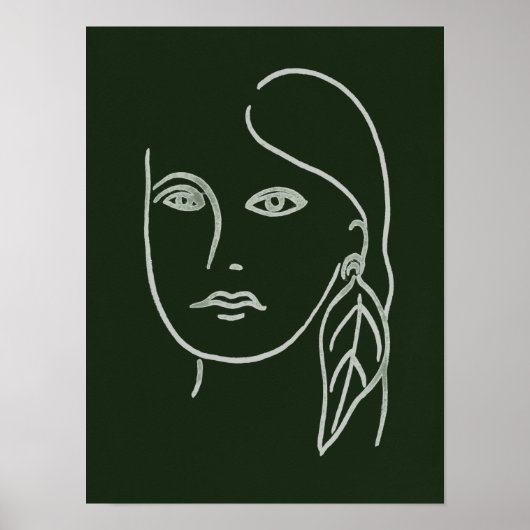 Malachite Portrait Poster (Vorne)