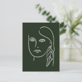 Malachite Portrait Postkarte (Stehend Vorderseite)