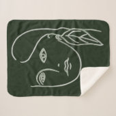 Malachite Portrait Sherpadecke (Vorderseite (Horizontal))