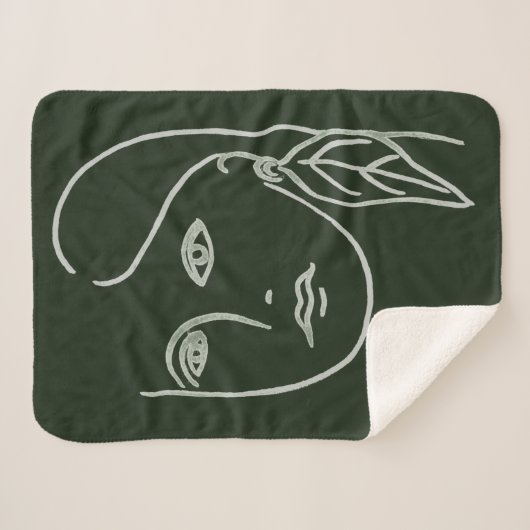 Malachite Portrait Sherpadecke (Vorderseite (Horizontal))