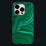 Malachite Slice Mineral Stone Phone Case<br><div class="desc">Fotografie Schließen Sie die Ansicht einer Platte Malachit. Wählen Sie Ihr iPhone-Modell oder übertragen Sie es auf einen anderen Gehäusetyp</div>