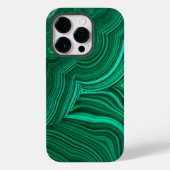 Malachite Slice Mineral Stone Phone Case (Rückseite)