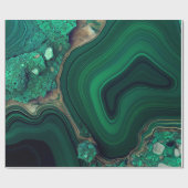 Malachite Wrapping Paper Geschenkpapier (Flach)