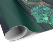 Malachite Wrapping Paper Geschenkpapier (Rolleneckpunkt)