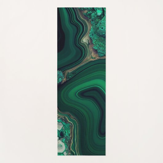 Malachite Yoga Mat Yogamatte (Vorderseite)