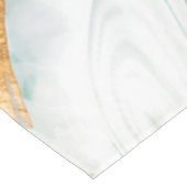 Malachitgrün, Aquarell und Gold Tischdecke (Schrägansicht)