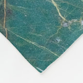 Malachitgrüne Marmorstruktur, Detailstruktur Fleecedecke (Ecke)