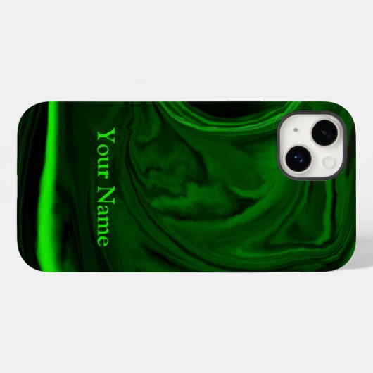 Malachitstein grün,personalisiert Case-Mate iPho Case-Mate iPhone Hülle (Rückseite (Horizontal))