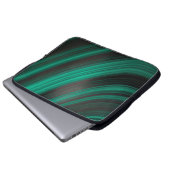 Malachitstruktur-Mineralstein-Felsmuster-Edelstein Laptopschutzhülle (Vorne Knopf)