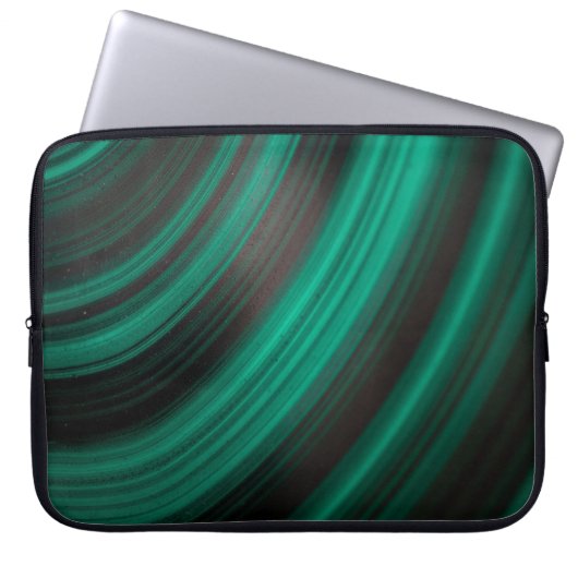 Malachitstruktur-Mineralstein-Felsmuster-Edelstein Laptopschutzhülle (Vorderseite)