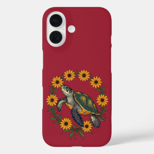 Malaclemys-Wasserschildkröte und Schwarzäugige Sus iPhone 16 Hülle