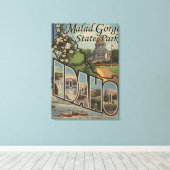 Malad Gorge Staat Park, Idaho Leinwanddruck (Insitu (Holzboden))