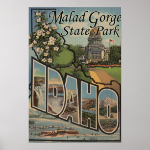 Malad Gorge Staat Park, Idaho Poster