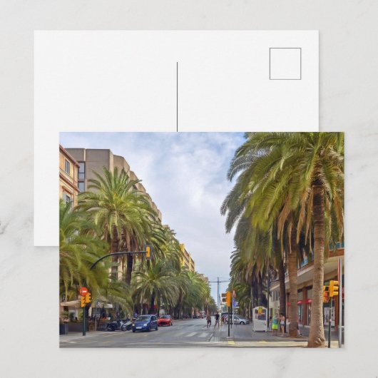 Malaga. #15. postkarte (Vorne/Hinten)