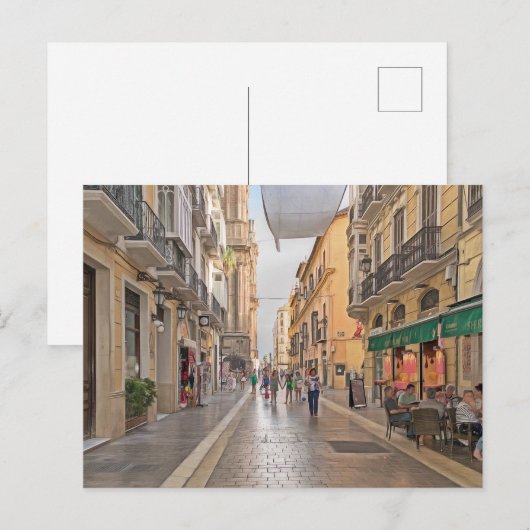 Malaga. 25. postkarte (Vorne/Hinten)