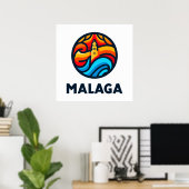 Malaga 3 poster (Heimbüro)