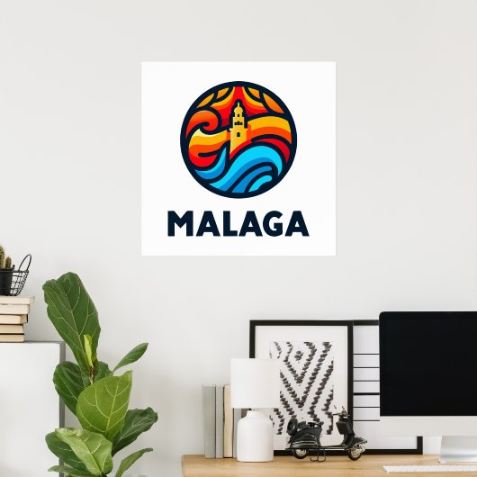 Malaga 3 poster (Heimbüro)