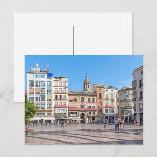 Malaga. 3. postkarte (Vorne/Hinten)