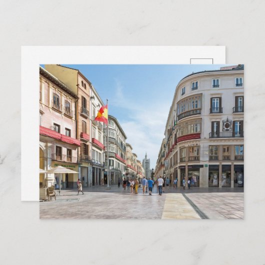 Malaga. 4. postkarte (Vorne/Hinten)