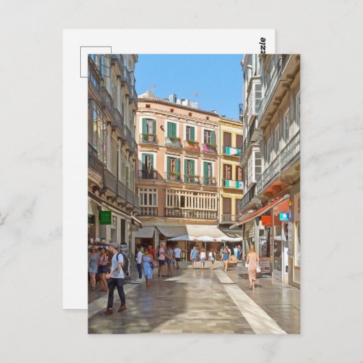 Malaga. 5. postkarte (Vorne/Hinten)