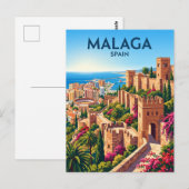 Málaga Alcazaba Spanien Postkarte (Vorne/Hinten)