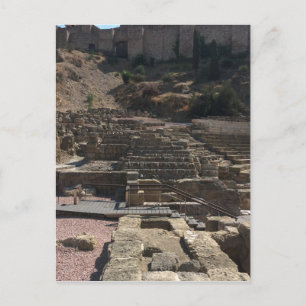 Malaga; Amphitheater Postkarte