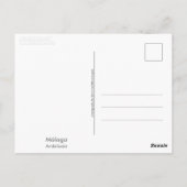 Malaga, Andalusien (Spanien) Postkarte (Rückseite)