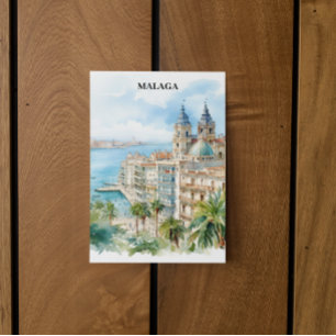Malaga Andalusien Spanien Postkarte