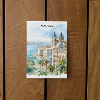 Malaga Andalusien Spanien Postkarte