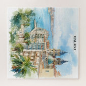 Malaga Andalusien Spanien Reise Puzzle (Horizontal)