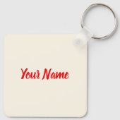 Malaga Andalusien Spanien Retro Flamenco Vintag Schlüsselanhänger (Rückseite)