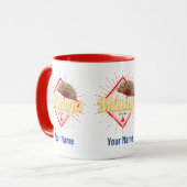 Malaga Andalusien Spanien Retro Flamenco Vintag Tasse (Vorderseite Links)