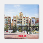 Malaga. Aussicht auf das Stadtzentrum Magnet (Vorne)