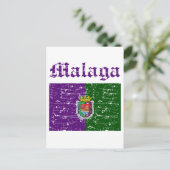 Malaga City Designs Postkarte (Stehend Vorderseite)