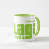 Málaga España individuelle Name Tasse (VorderseiteRechts)
