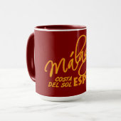 Málaga España Tasse - wählen Sie Stil & Farbe (Vorderseite Links)
