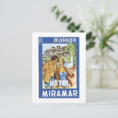 Malaga Hotel Miramar Postkarte (Stehend Vorderseite)