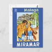 Malaga - Hotel Miramar Postkarte (Vorne/Hinten)