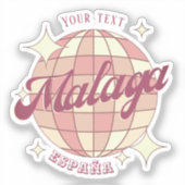 Málaga Malaga España Spain Accessoire Aufkleber (Vorderseite)