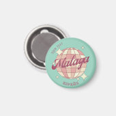 Málaga Malaga Spanien spanien Accessoire Geschenk  Magnet (Vorderseite/Rückseite)
