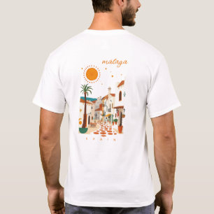 Malaga Málaga Spanien weiße Stadt Kleidung T-Shirt